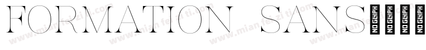 Formation Sans字体转换